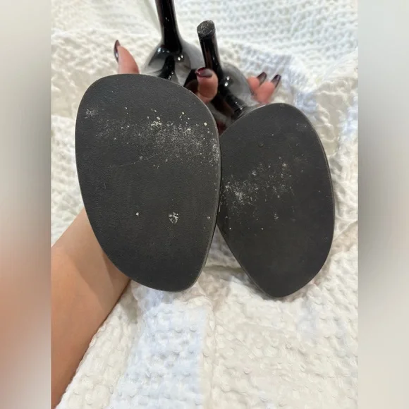 Women’s dancing heels Black Heels with Clear - Picture 5 of 8